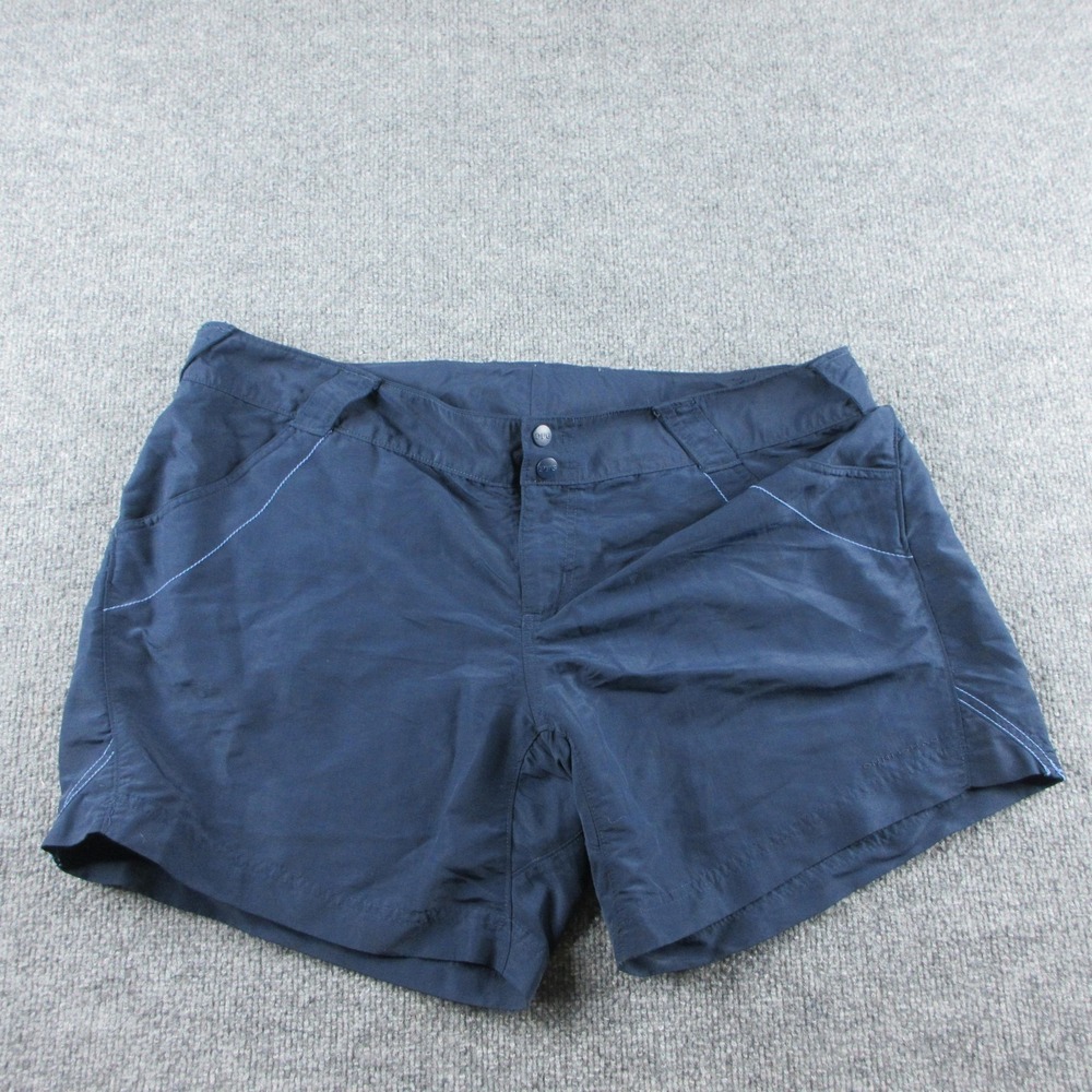 Columbia PFG Shorts Womens XL Blue Nylon 5 Inseam Quick‎ Dry Pockets Fishing
